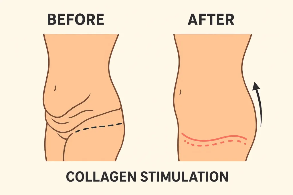 Before and after results for sagging skin after weight loss injections Stockport