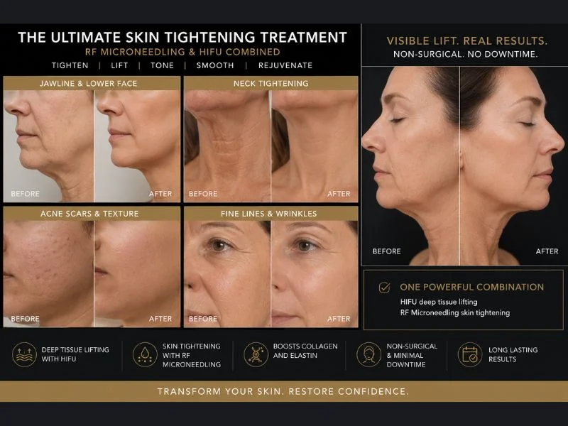 Results of combined treatment for the ultimate skin tightening treatment Stockport