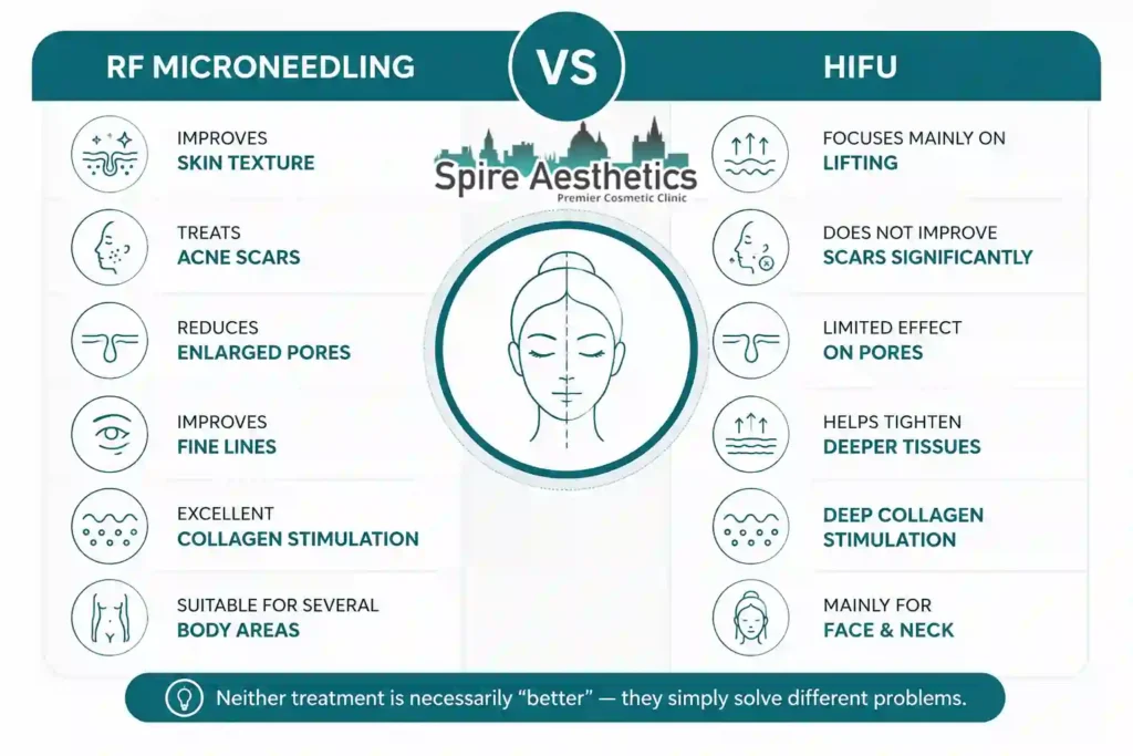 RF Microneedling vs HIFU: Which Treatment Gives Better Results Stockport?